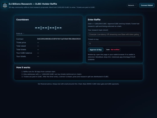djbillionsraffle screenshot