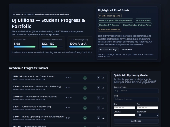 studenttracker screenshot
