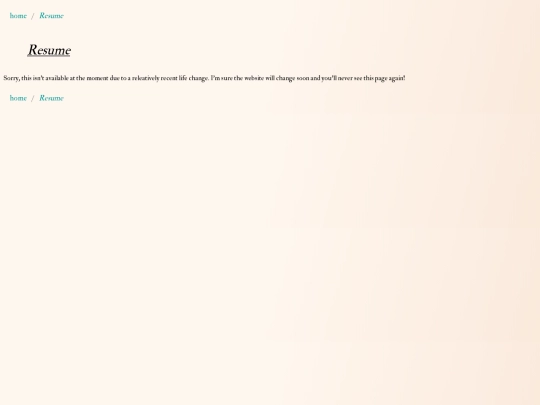 CV screenshot