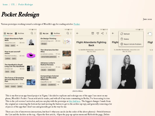 UX/pocketredesign screenshot