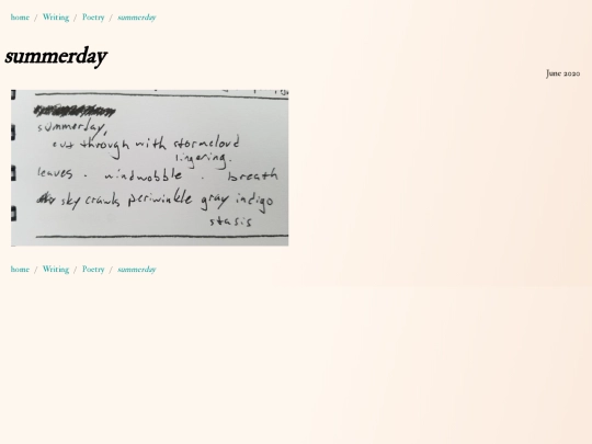 Writing/Poetry/summerday screenshot
