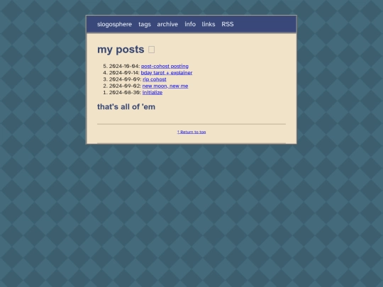 blog/archive screenshot