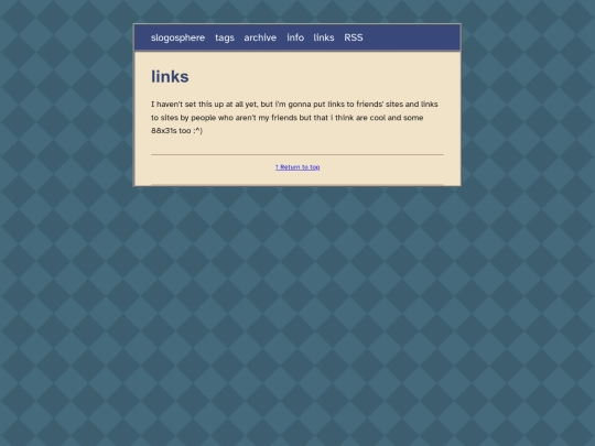 blog/links screenshot
