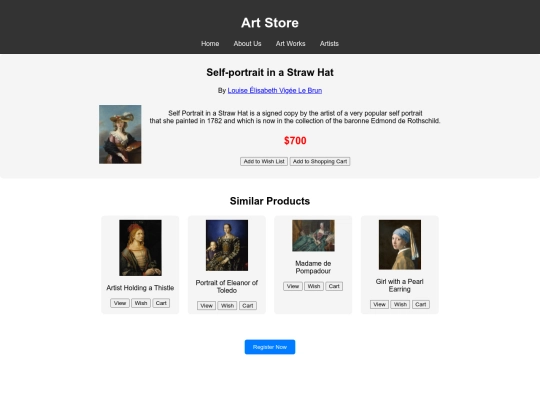 art store screenshot
