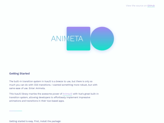 projects/animeta screenshot