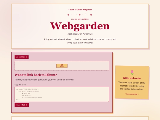 WebGarden screenshot