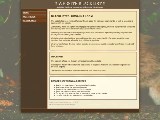 blacklist screenshot