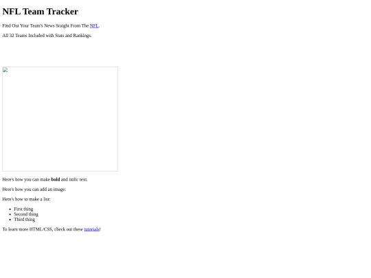 index screenshot