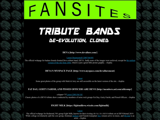 fan-links screenshot