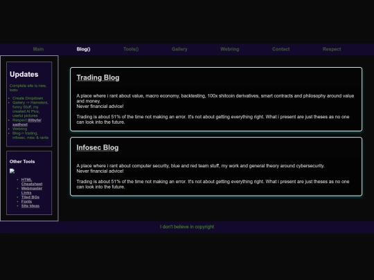 blog screenshot