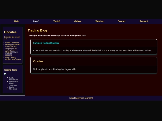 tradingBlog screenshot