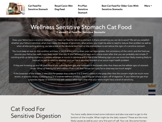 Wellness-sensitive-stomach-cat-food screenshot