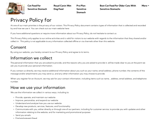 privacy-policy screenshot