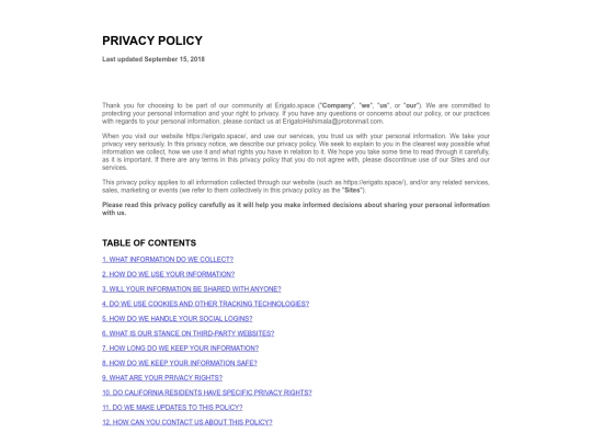 privacypolicy screenshot