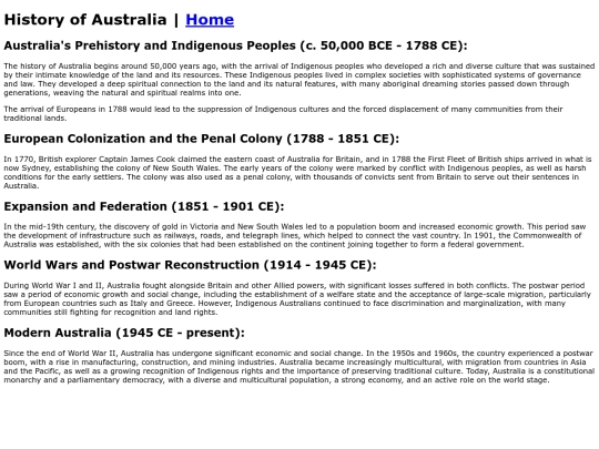 Australia screenshot