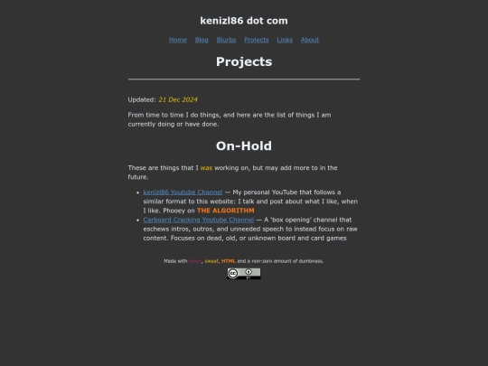 pages/projects screenshot