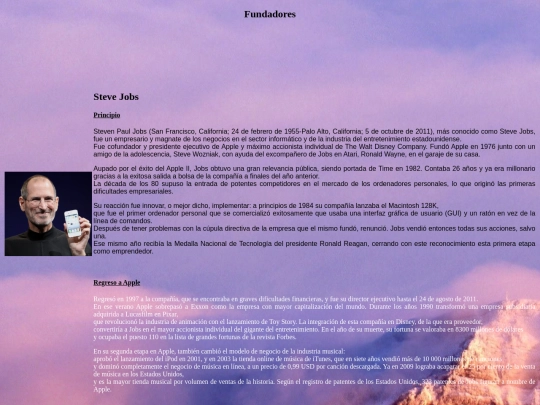 proyecto/fundador screenshot