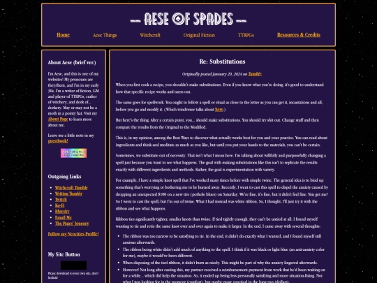 witchcraft/discussion-substitutions screenshot