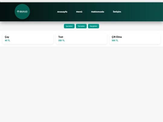 menu screenshot