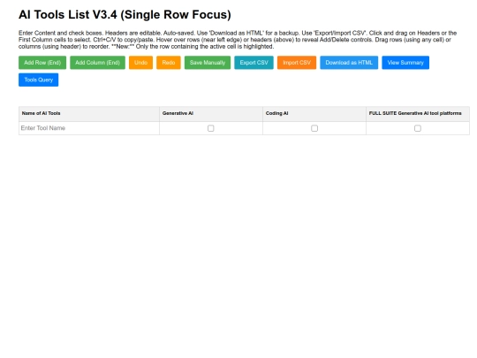 AI Tool List/AI Tools List screenshot