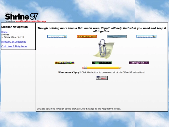 shrines/clippy screenshot