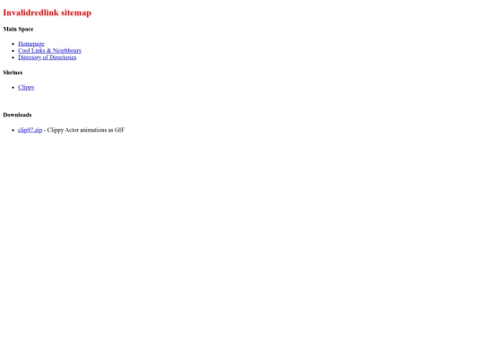 text-only/sitemap screenshot