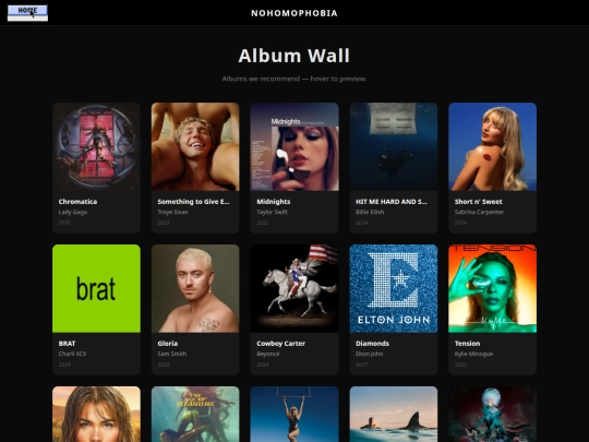 albums screenshot