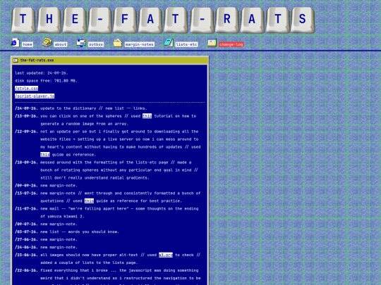 change-log screenshot