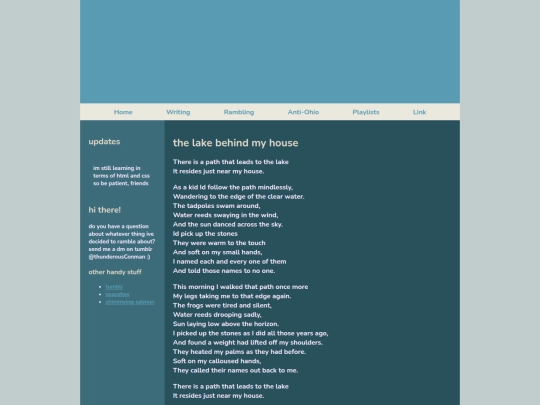 pages/poems/thelakebehindmyhouse screenshot