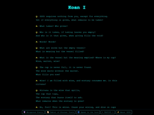 koans/verse-1 screenshot