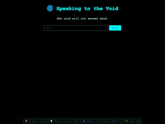 speak_to_the_void screenshot