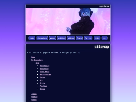 sitemap screenshot