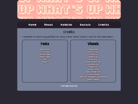 credits screenshot
