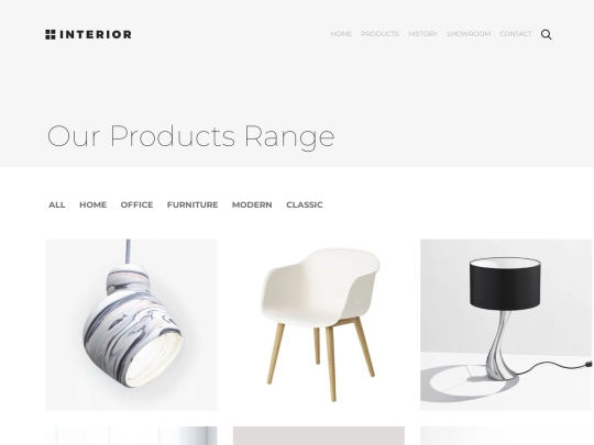 products screenshot