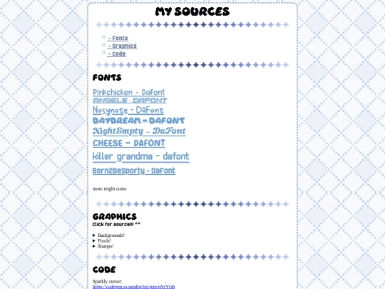 sources screenshot