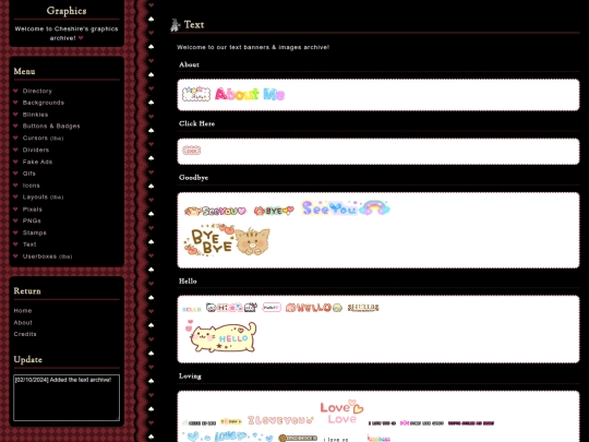 graphics archive/text screenshot
