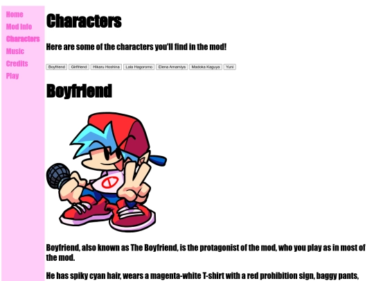 chars screenshot