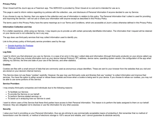 journiapp/privacypolicy screenshot