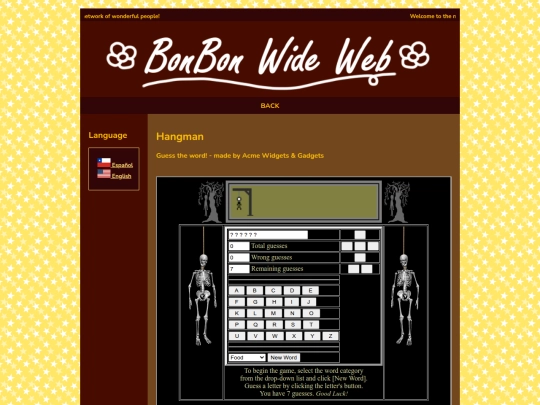 arcade/hangman screenshot