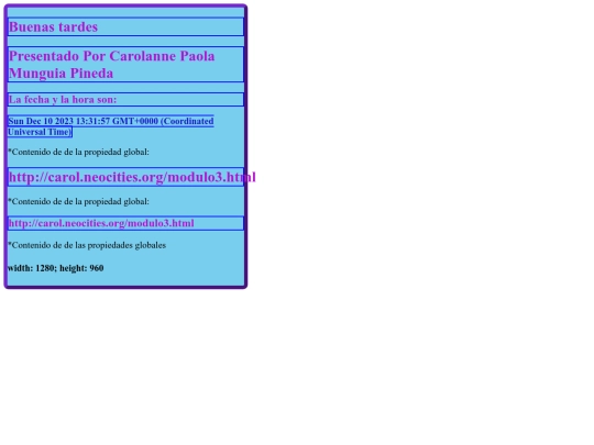 modulo3 screenshot