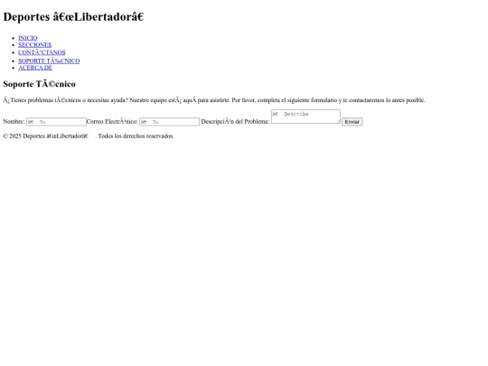 soporte screenshot