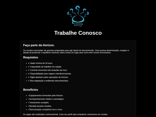 trabalhe screenshot