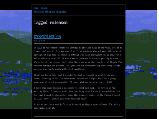 blog/tags/releases screenshot