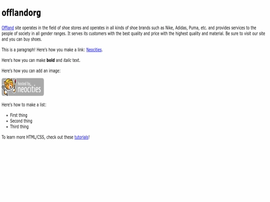 index screenshot