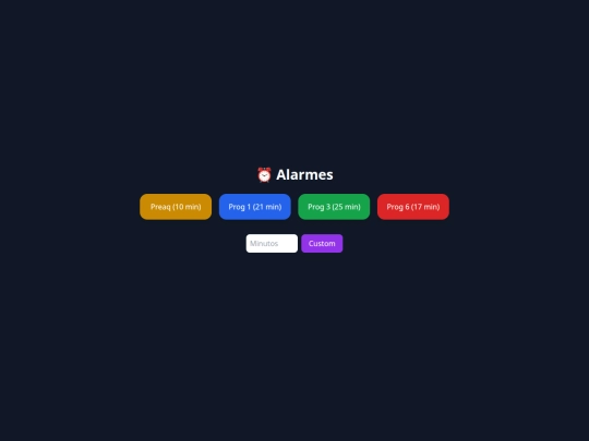alarmes screenshot