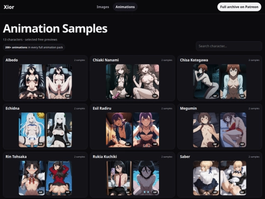 animations screenshot