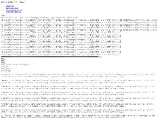 font/cabinetgrotesk-thin-demo screenshot