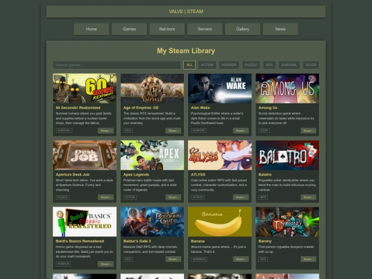 games screenshot
