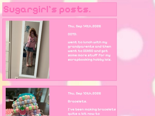 Posts screenshot