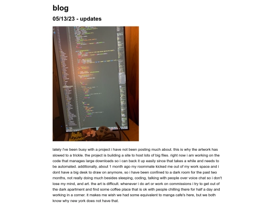 blog screenshot